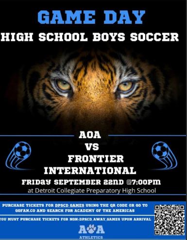  flyer for boys soccer game
